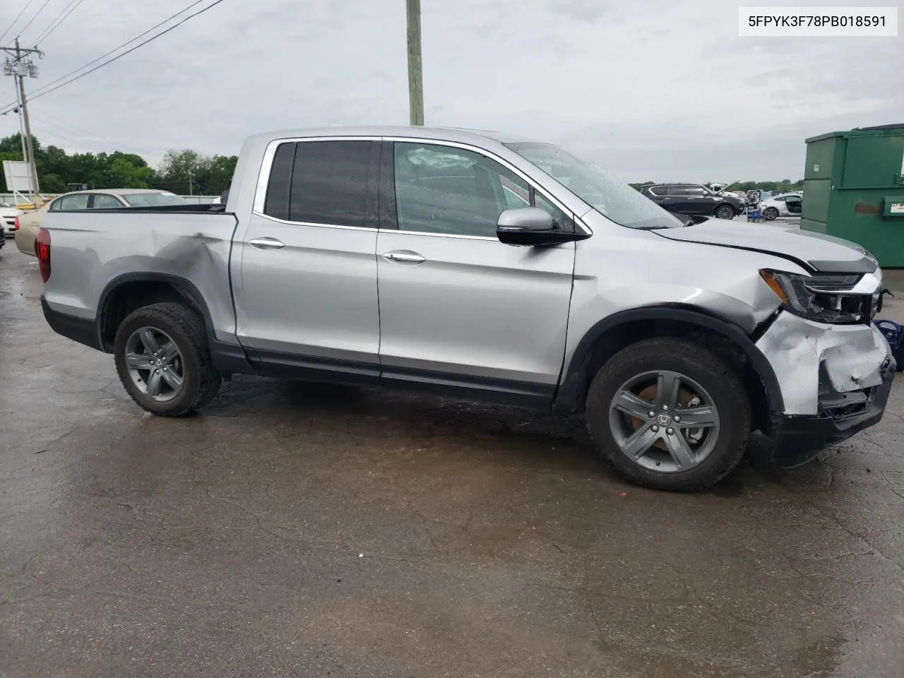 2023 Honda Ridgeline Rtl-E VIN: 5FPYK3F78PB018591 Lot: 51768854