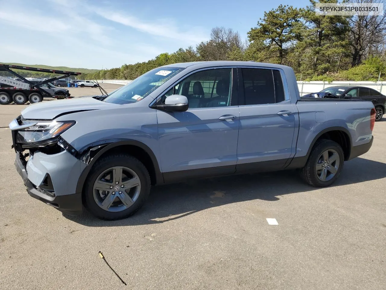 2023 Honda Ridgeline Rtl VIN: 5FPYK3F53PB033501 Lot: 54571024