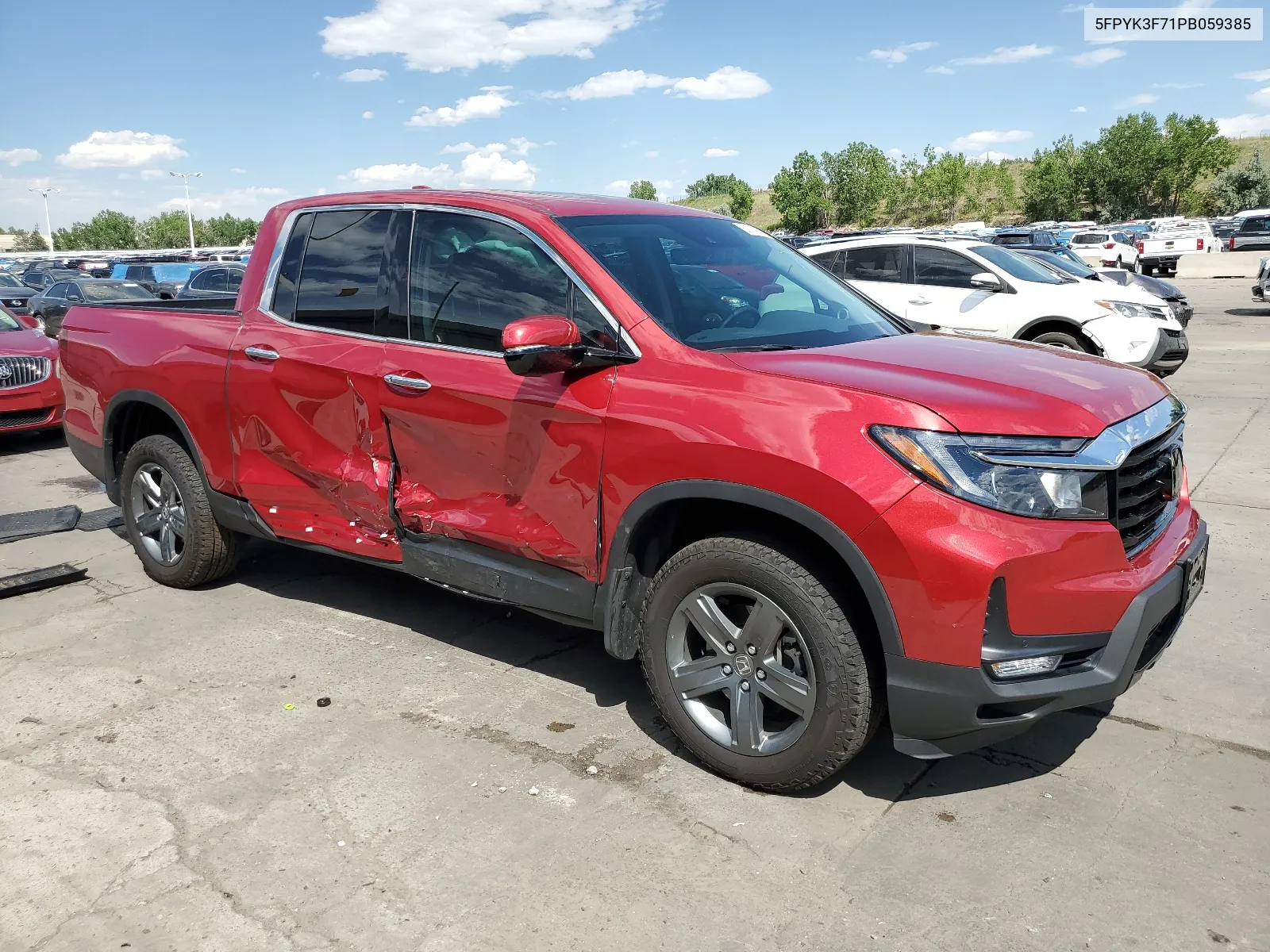 2023 Honda Ridgeline Rtl-E VIN: 5FPYK3F71PB059385 Lot: 60716244