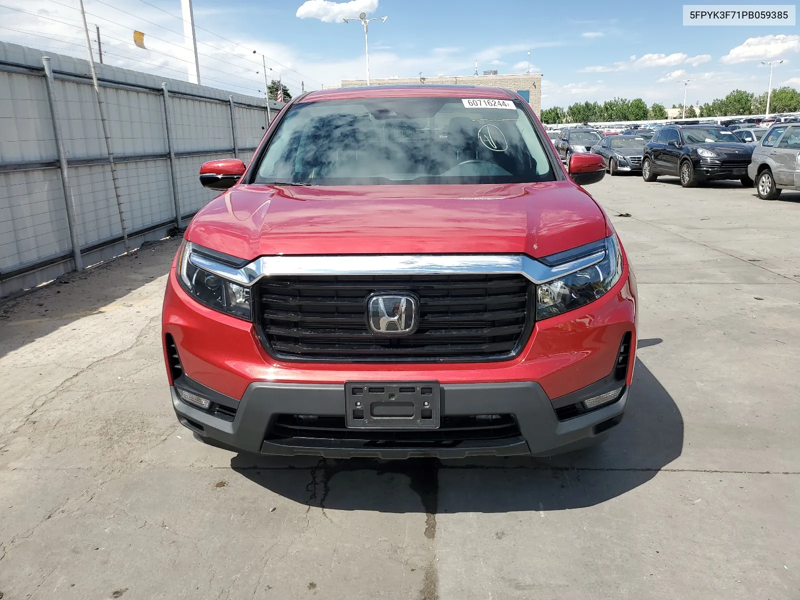 2023 Honda Ridgeline Rtl-E VIN: 5FPYK3F71PB059385 Lot: 60716244