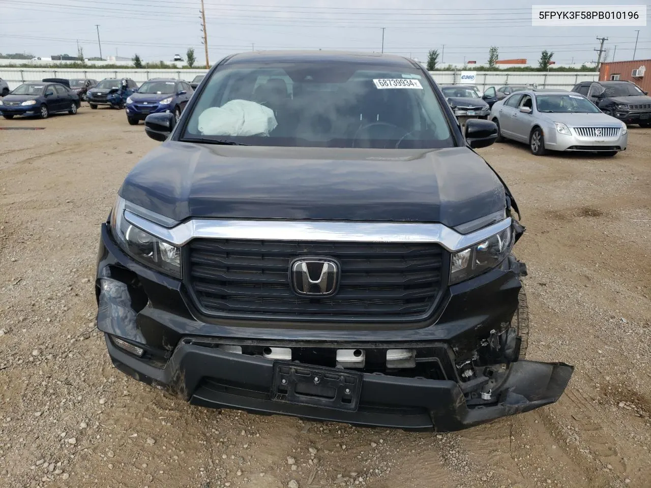 2023 Honda Ridgeline Rtl VIN: 5FPYK3F58PB010196 Lot: 68739934