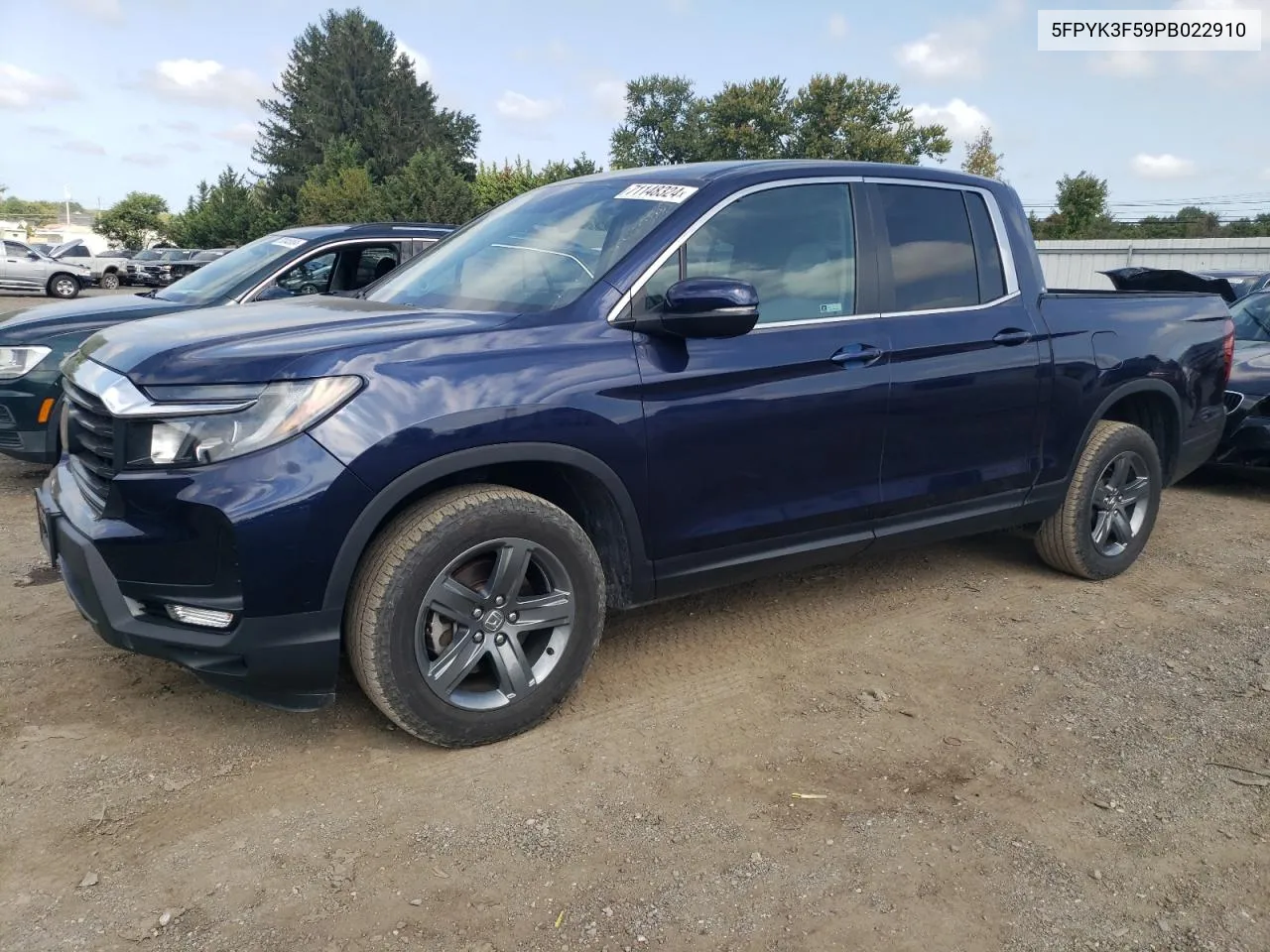 2023 Honda Ridgeline Rtl VIN: 5FPYK3F59PB022910 Lot: 71148324