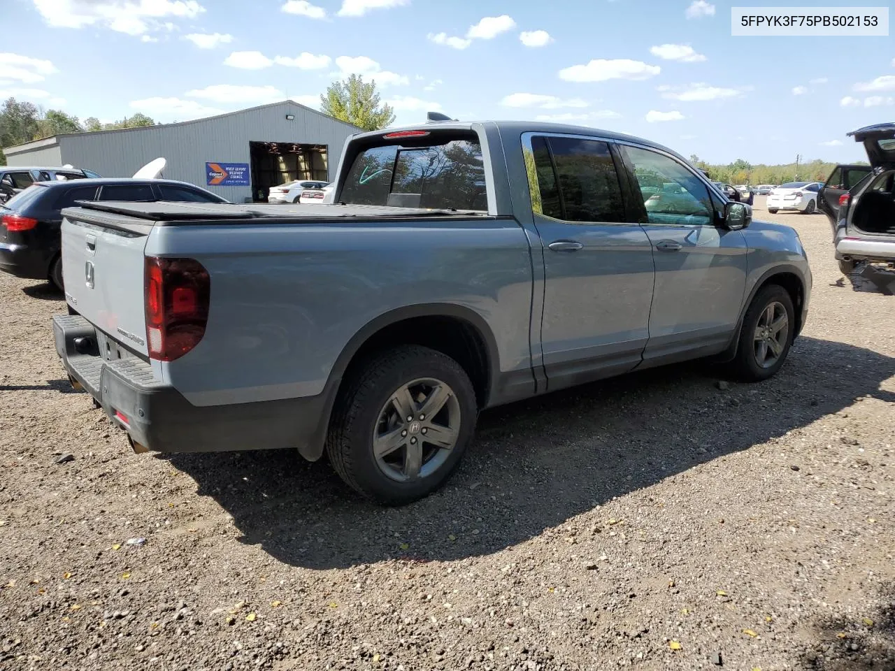 2023 Honda Ridgeline Rtl-E VIN: 5FPYK3F75PB502153 Lot: 71531824