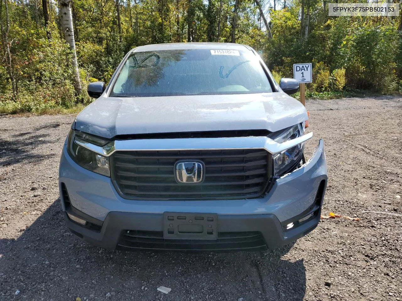 2023 Honda Ridgeline Rtl-E VIN: 5FPYK3F75PB502153 Lot: 71531824