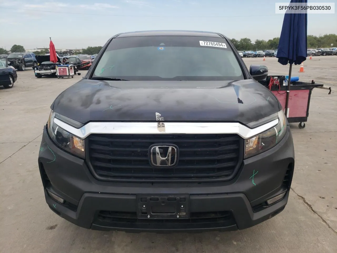 2023 Honda Ridgeline Rtl VIN: 5FPYK3F56PB030530 Lot: 72765494