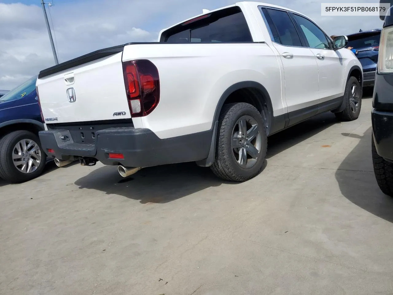 2023 Honda Ridgeline Rtl VIN: 5FPYK3F51PB068179 Lot: 73952824