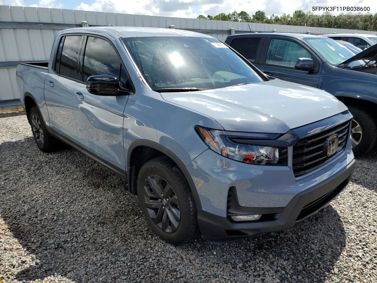 2023 Honda Ridgeline Sport VIN: 5FPYK3F11PB038600 Lot: 74286934