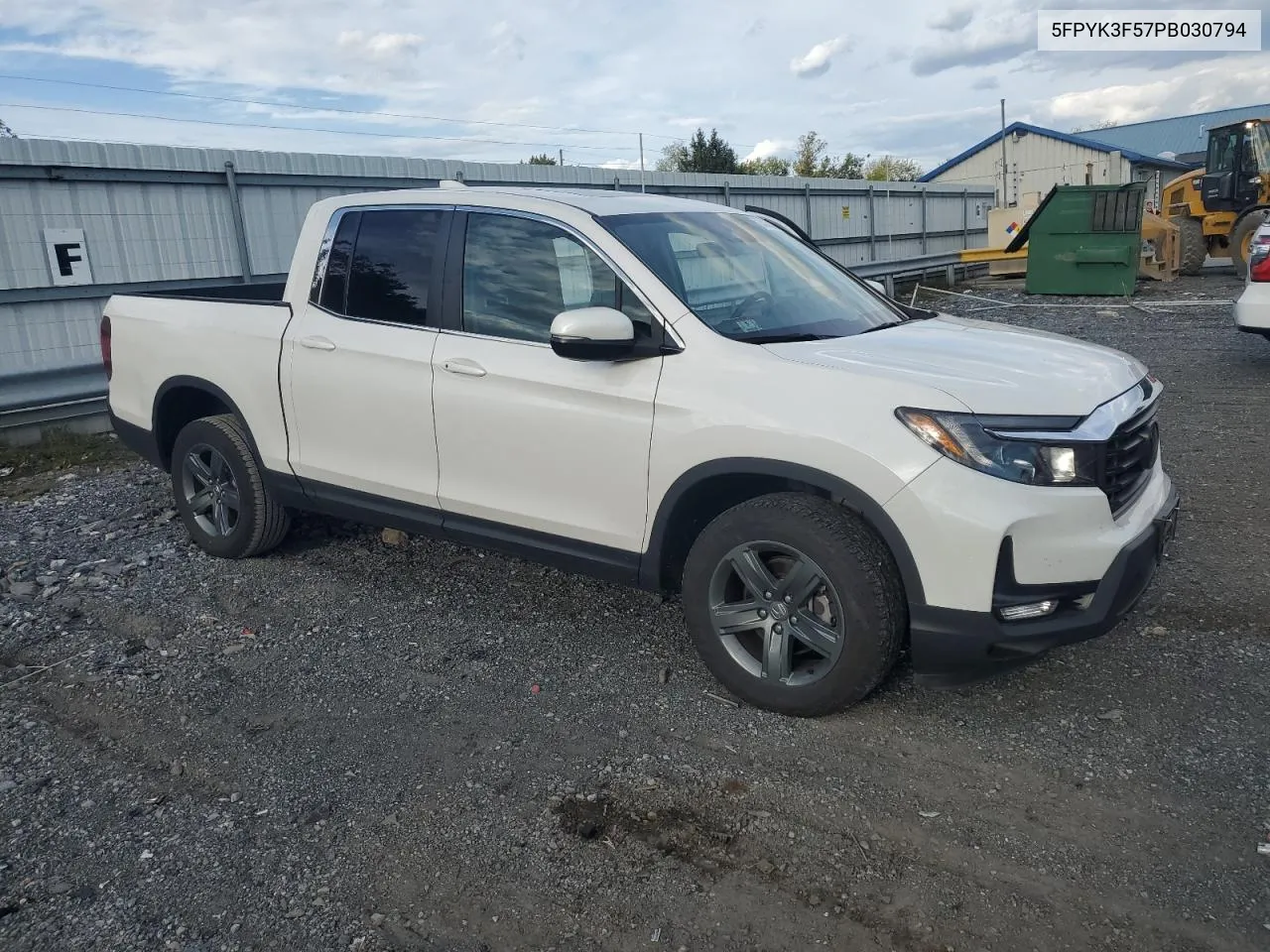 2023 Honda Ridgeline Rtl VIN: 5FPYK3F57PB030794 Lot: 74844094