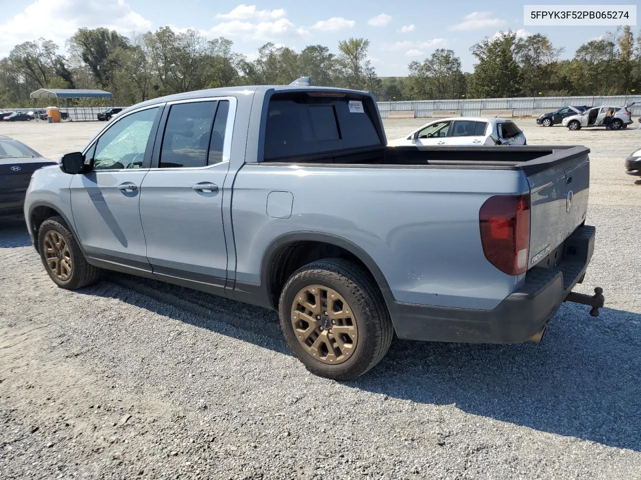 2023 Honda Ridgeline Rtl VIN: 5FPYK3F52PB065274 Lot: 74972074