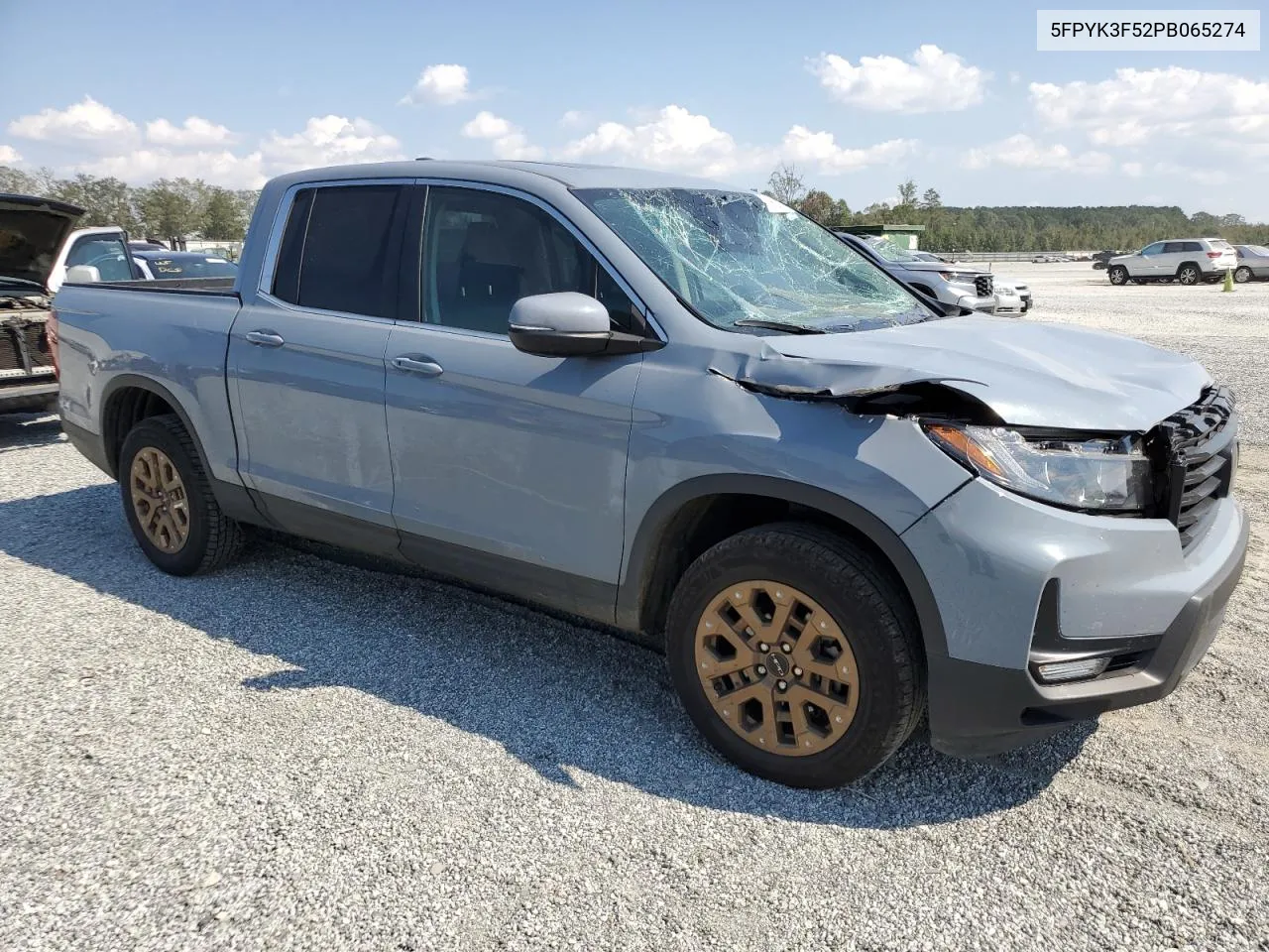 2023 Honda Ridgeline Rtl VIN: 5FPYK3F52PB065274 Lot: 74972074