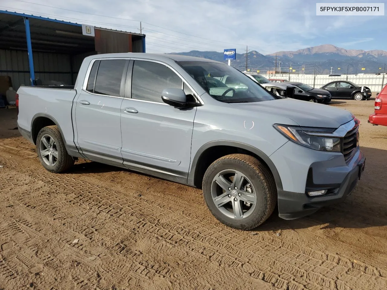 2023 Honda Ridgeline Rtl VIN: 5FPYK3F5XPB007171 Lot: 75032664