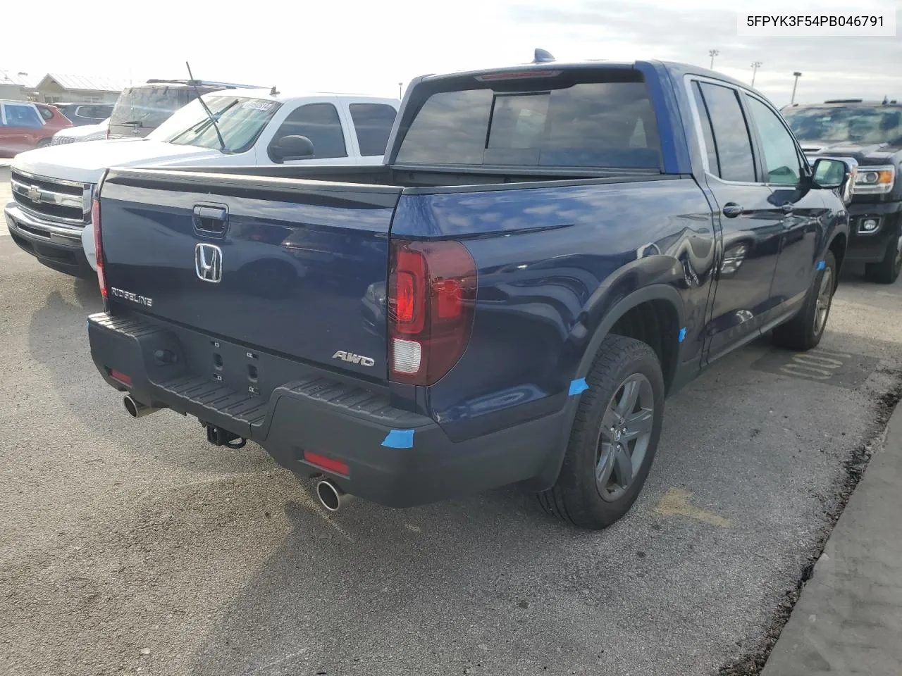 2023 Honda Ridgeline Rtl VIN: 5FPYK3F54PB046791 Lot: 75259374