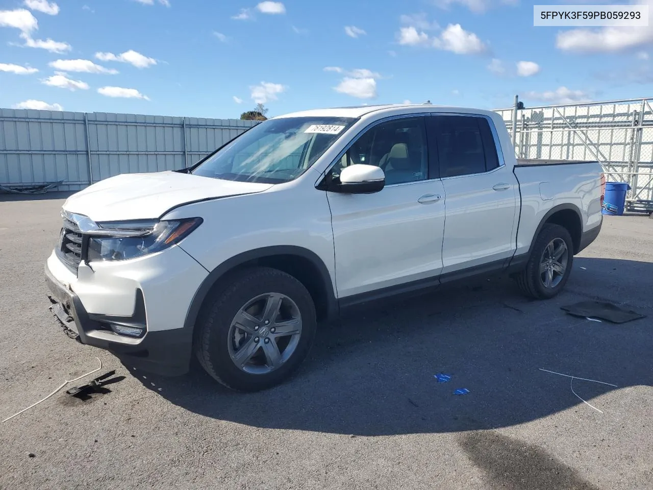 2023 Honda Ridgeline Rtl VIN: 5FPYK3F59PB059293 Lot: 76192814