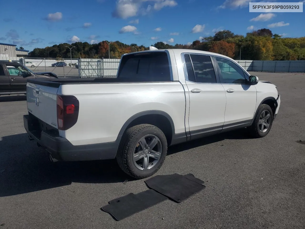 2023 Honda Ridgeline Rtl VIN: 5FPYK3F59PB059293 Lot: 76192814