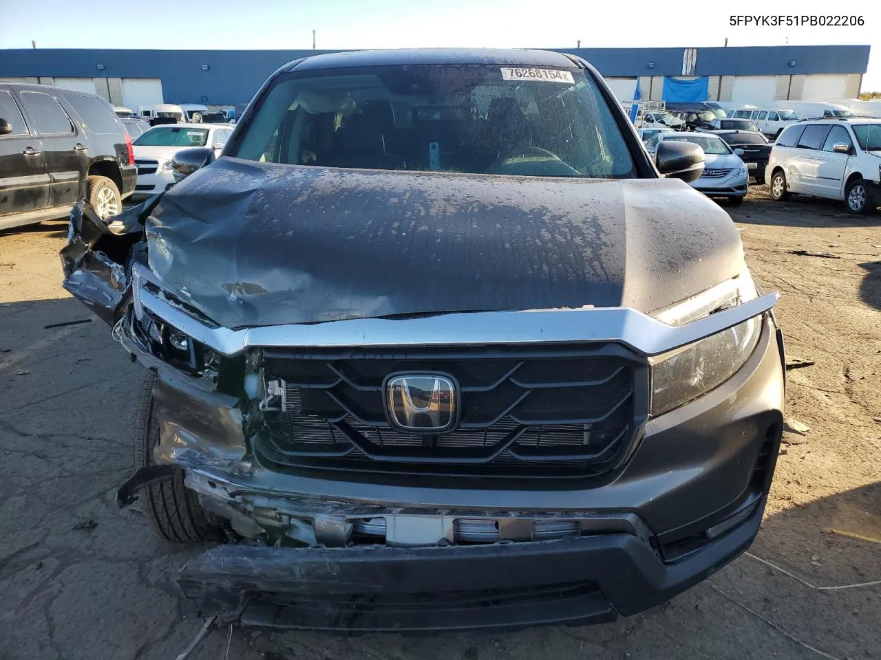 2023 Honda Ridgeline Rtl VIN: 5FPYK3F51PB022206 Lot: 76268154