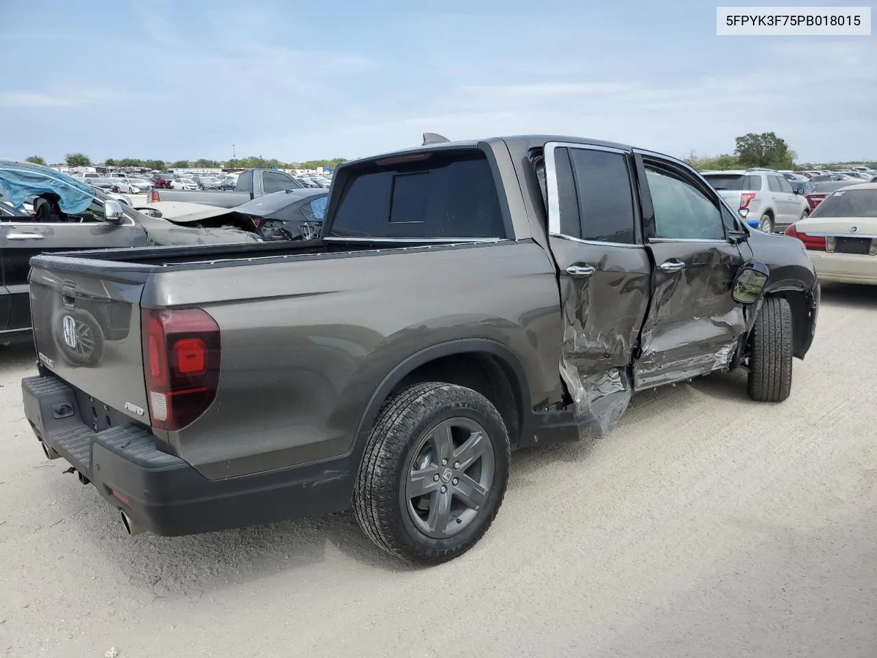 2023 Honda Ridgeline Rtl-E VIN: 5FPYK3F75PB018015 Lot: 76790054