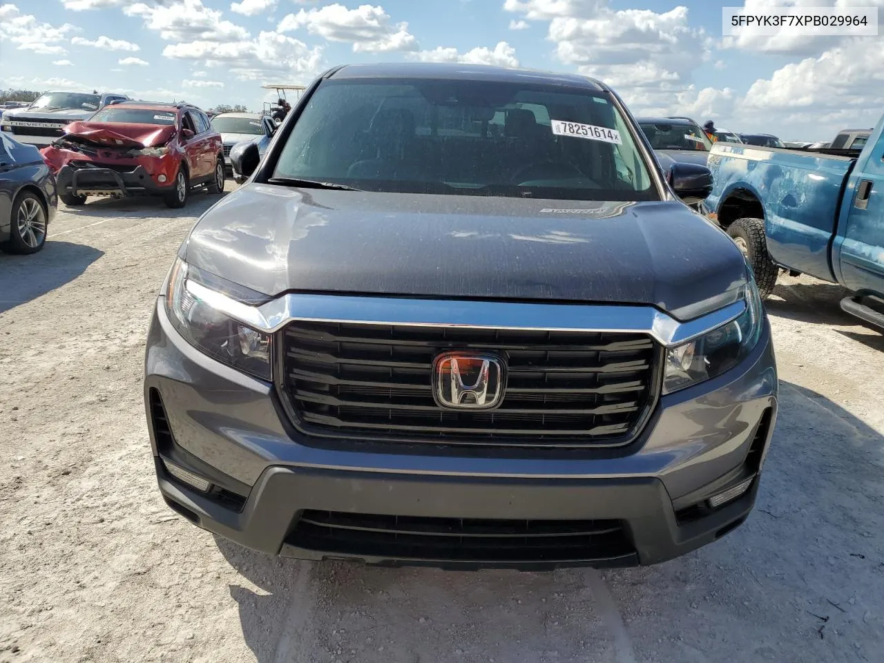 2023 Honda Ridgeline Rtl-E VIN: 5FPYK3F7XPB029964 Lot: 78251614