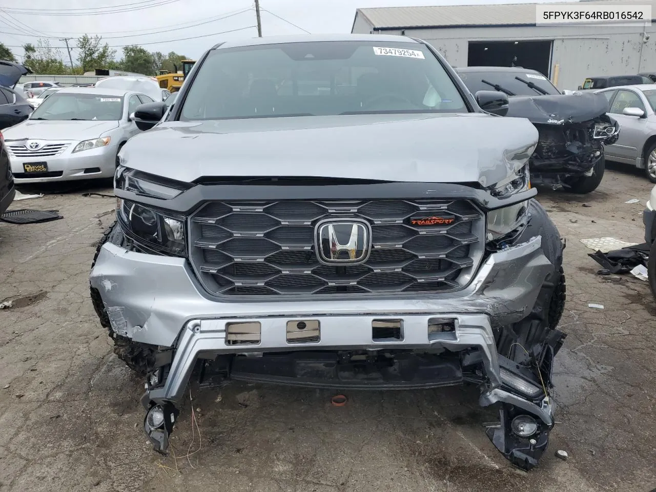 2024 Honda Ridgeline Trail Sport VIN: 5FPYK3F64RB016542 Lot: 73479254