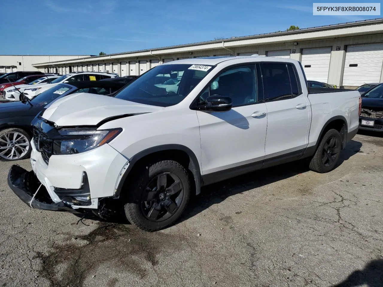 2024 Honda Ridgeline Black Edition VIN: 5FPYK3F8XRB008074 Lot: 73654374