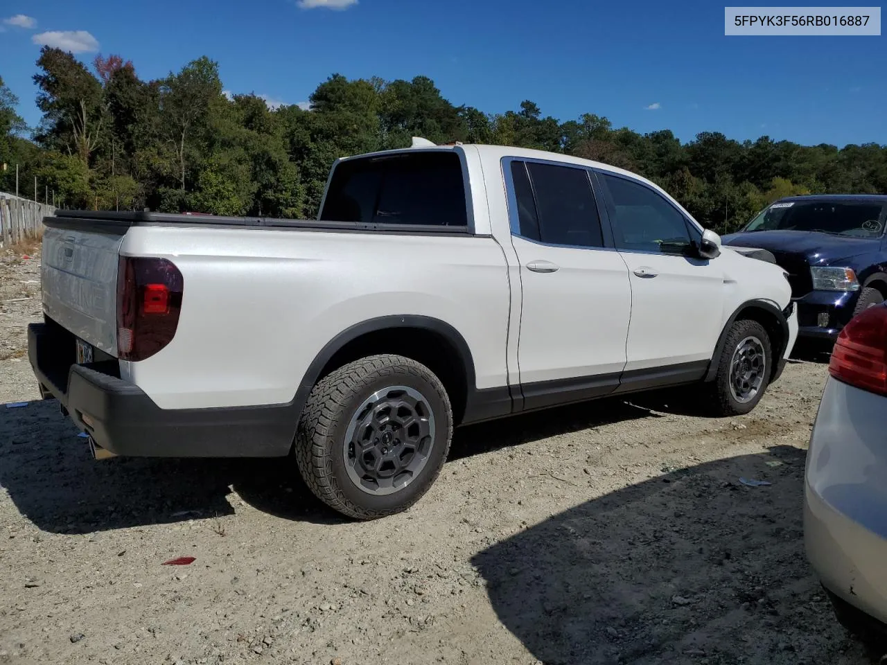 2024 Honda Ridgeline Rtl VIN: 5FPYK3F56RB016887 Lot: 74732904