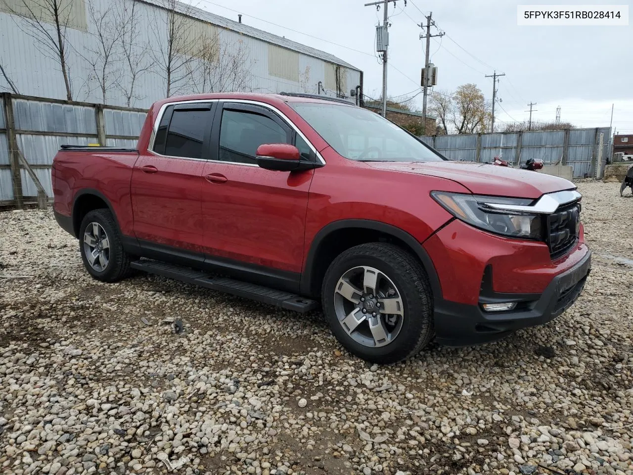 2024 Honda Ridgeline Rtl VIN: 5FPYK3F51RB028414 Lot: 80794244