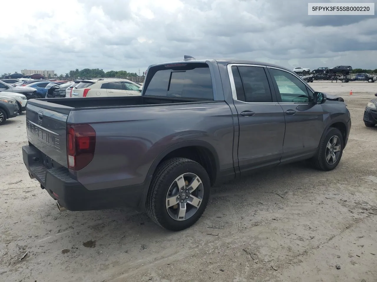 2025 Honda Ridgeline Rtl VIN: 5FPYK3F55SB000220 Lot: 70924934