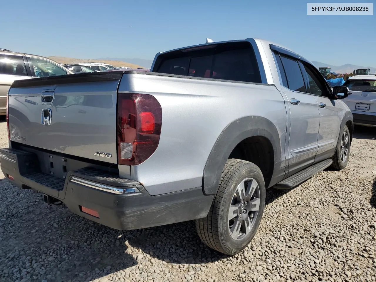 2025 Honda Ridgeline Rtl VIN: 5FPYK3F79JB008238 Lot: 72224344