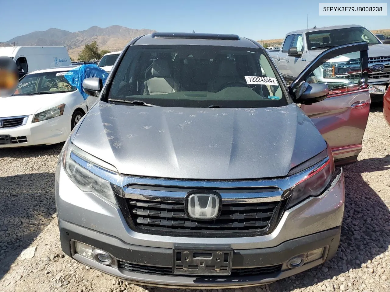 2025 Honda Ridgeline Rtl VIN: 5FPYK3F79JB008238 Lot: 72224344