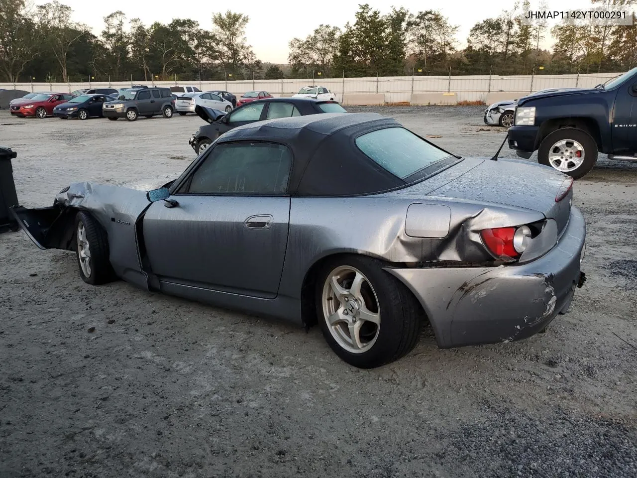 2000 Honda S2000 VIN: JHMAP1142YT000291 Lot: 74301844