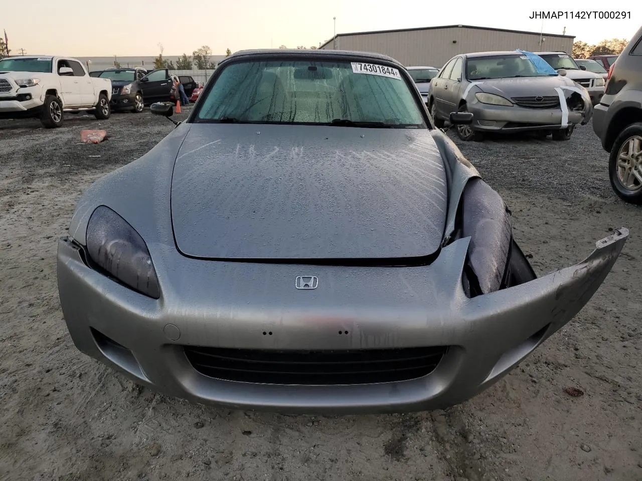 2000 Honda S2000 VIN: JHMAP1142YT000291 Lot: 74301844