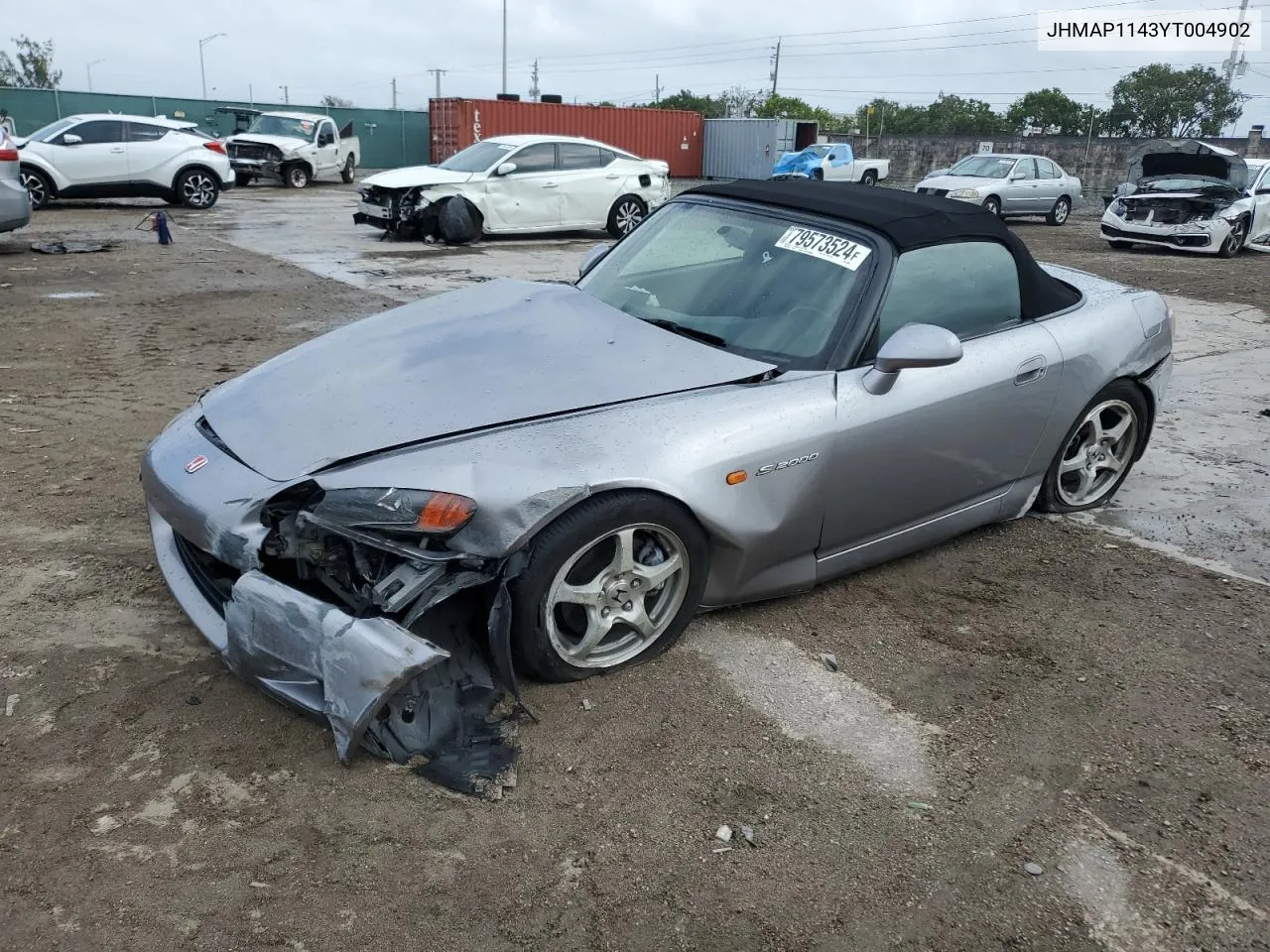 2000 Honda S2000 VIN: JHMAP1143YT004902 Lot: 79573524