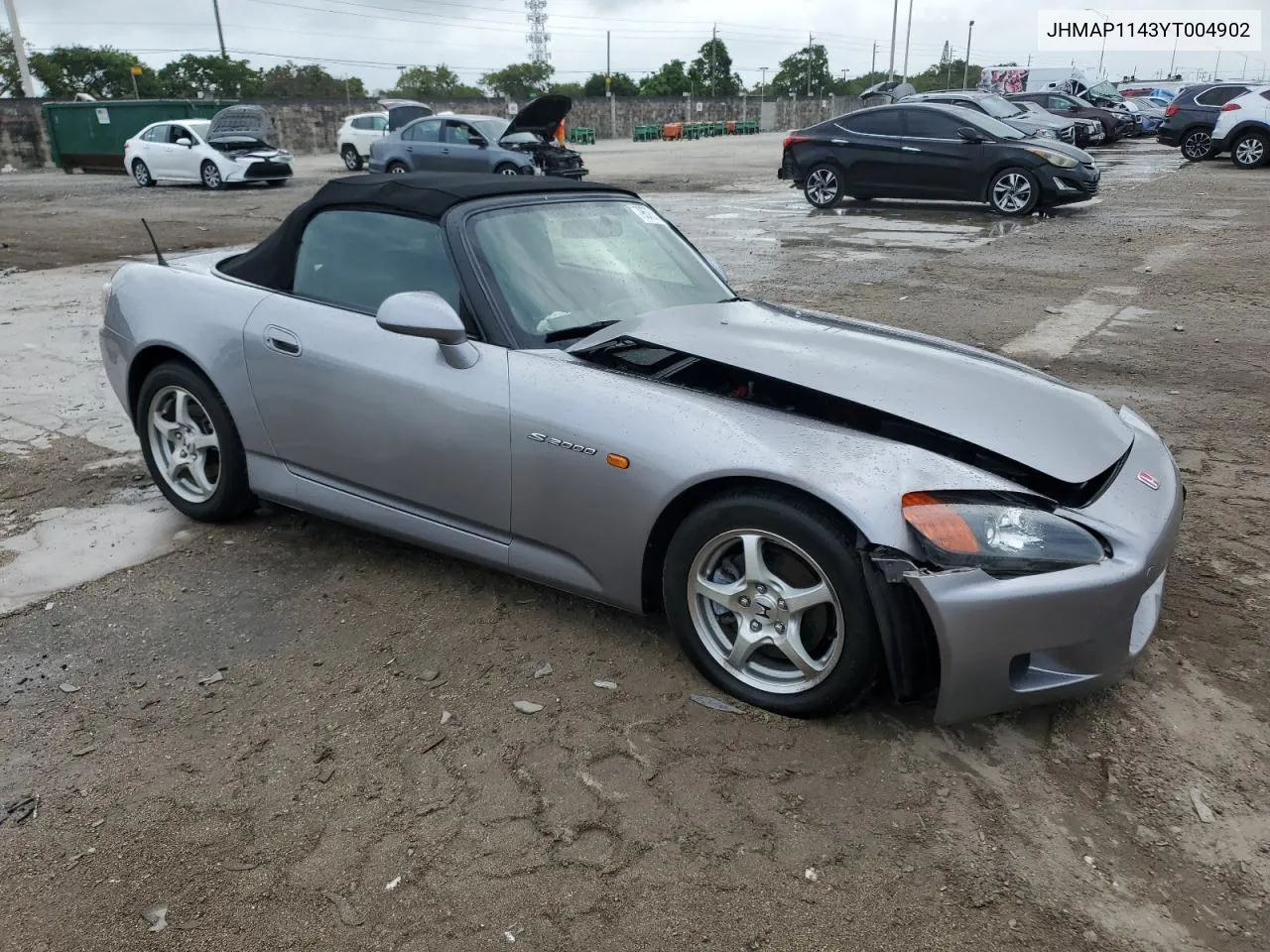 2000 Honda S2000 VIN: JHMAP1143YT004902 Lot: 79573524