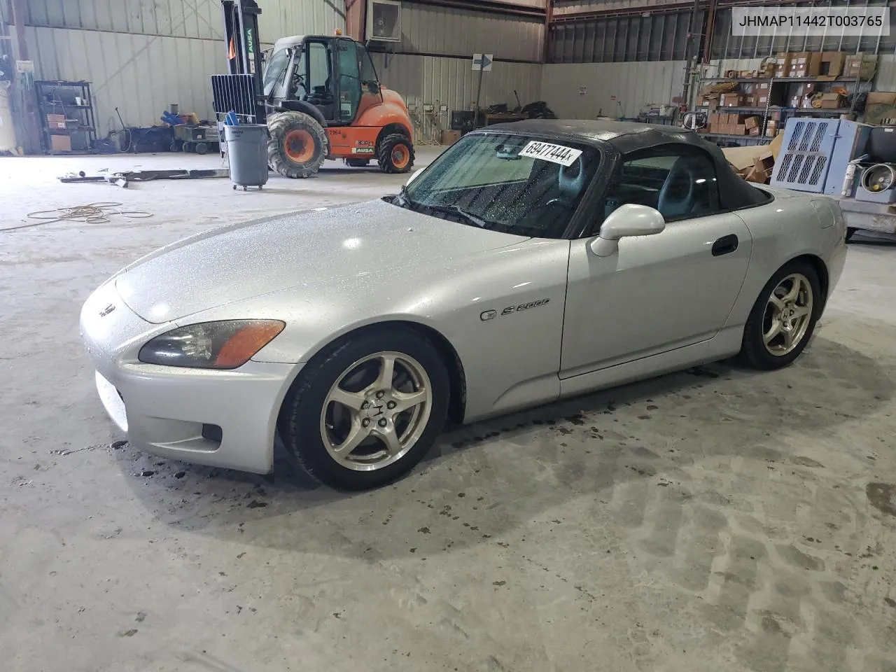 2002 Honda S2000 VIN: JHMAP11442T003765 Lot: 69477444