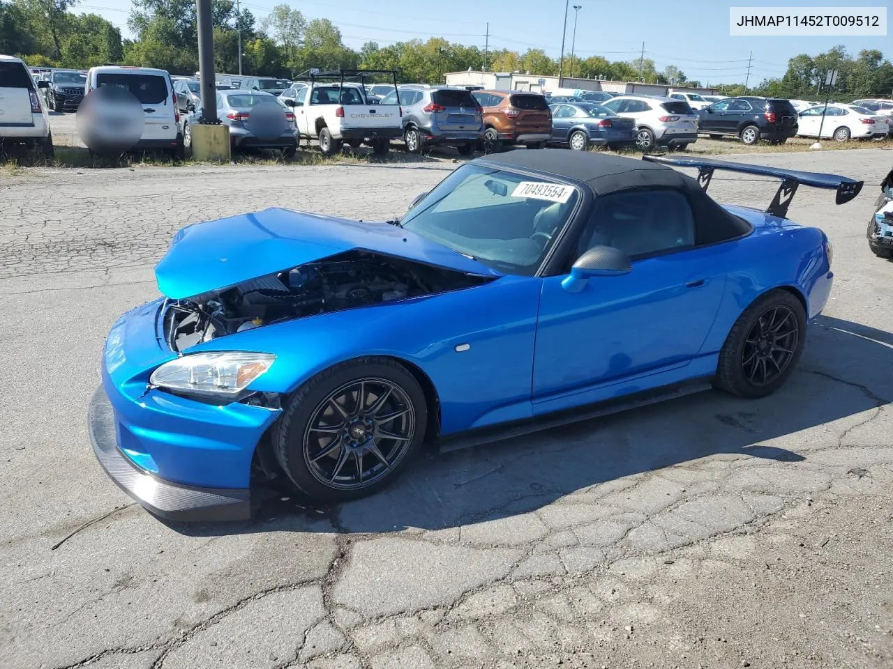 2002 Honda S2000 VIN: JHMAP11452T009512 Lot: 70493554