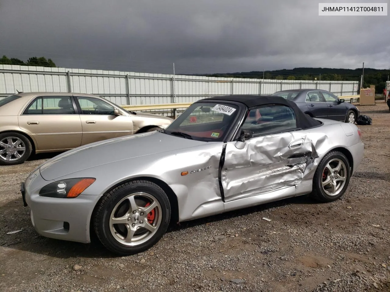 2002 Honda S2000 VIN: JHMAP11412T004811 Lot: 73494024