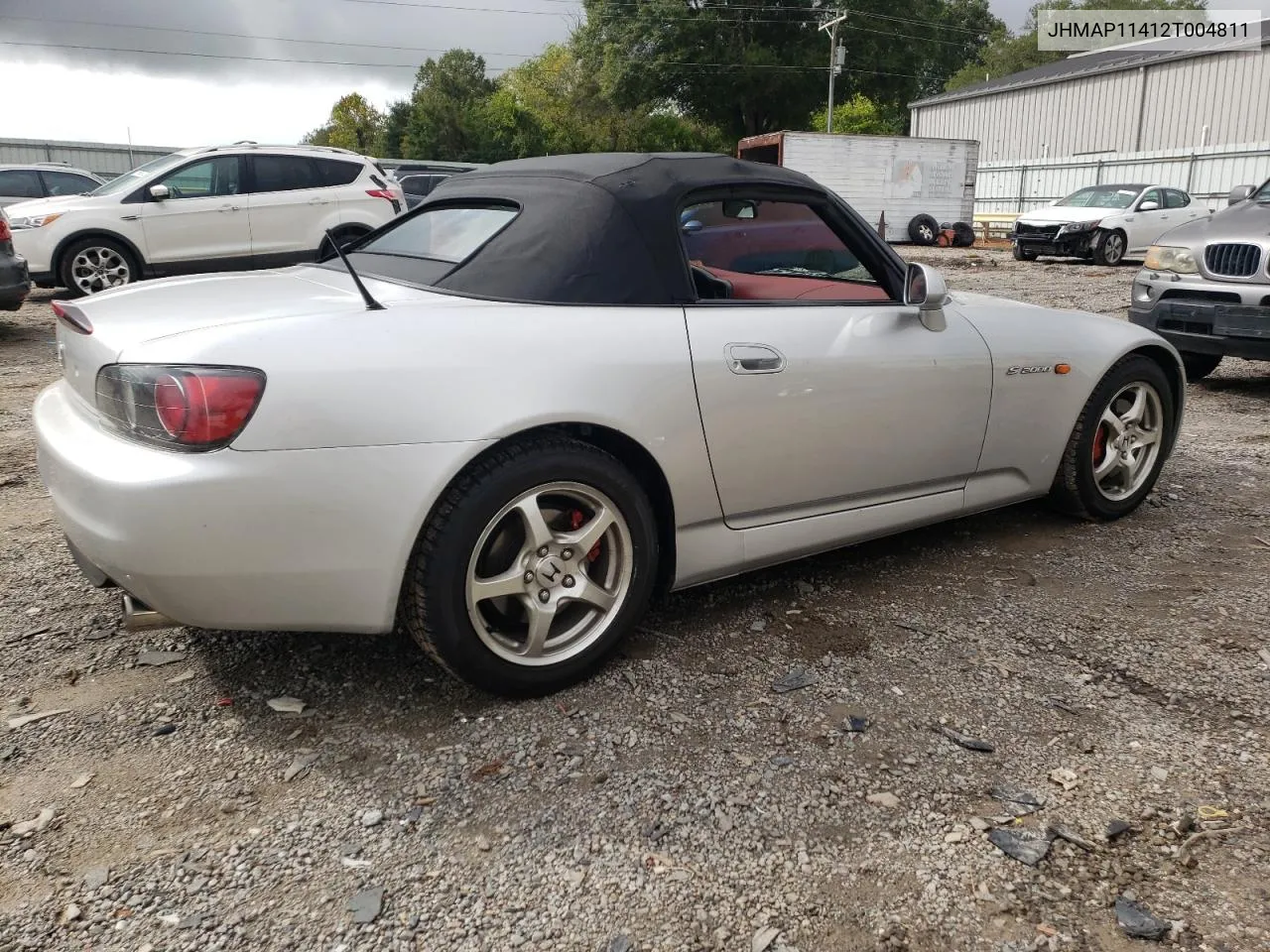 2002 Honda S2000 VIN: JHMAP11412T004811 Lot: 73494024