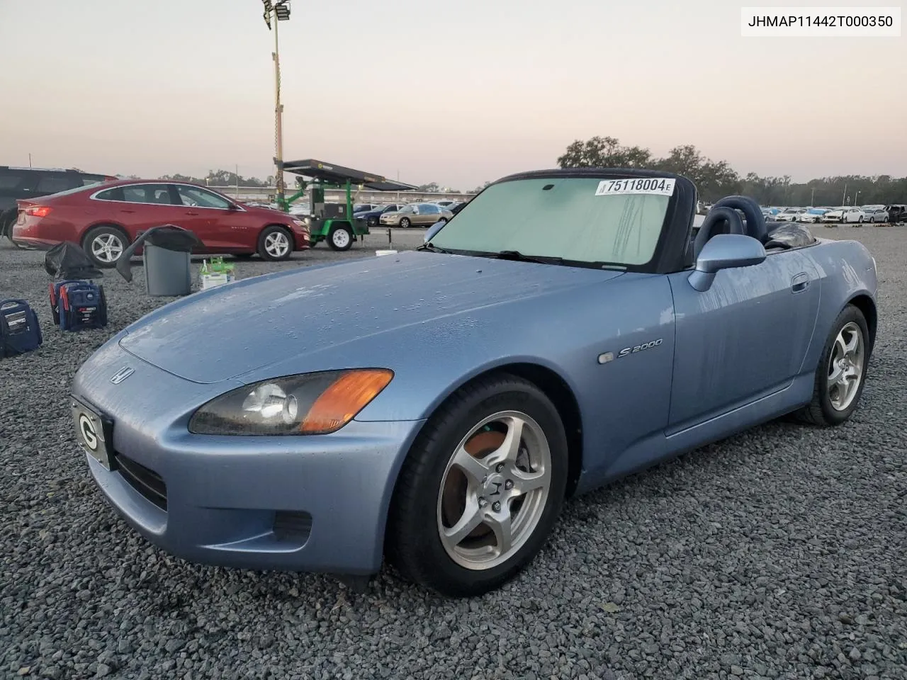 2002 Honda S2000 VIN: JHMAP11442T000350 Lot: 75118004