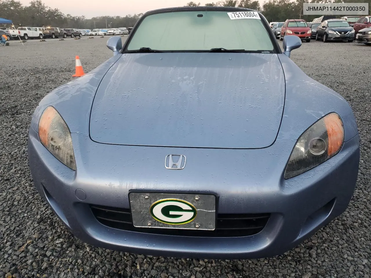 2002 Honda S2000 VIN: JHMAP11442T000350 Lot: 75118004