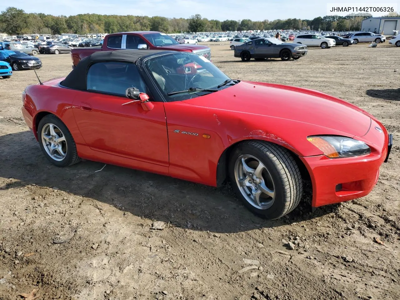 2002 Honda S2000 VIN: JHMAP11442T006326 Lot: 78612894