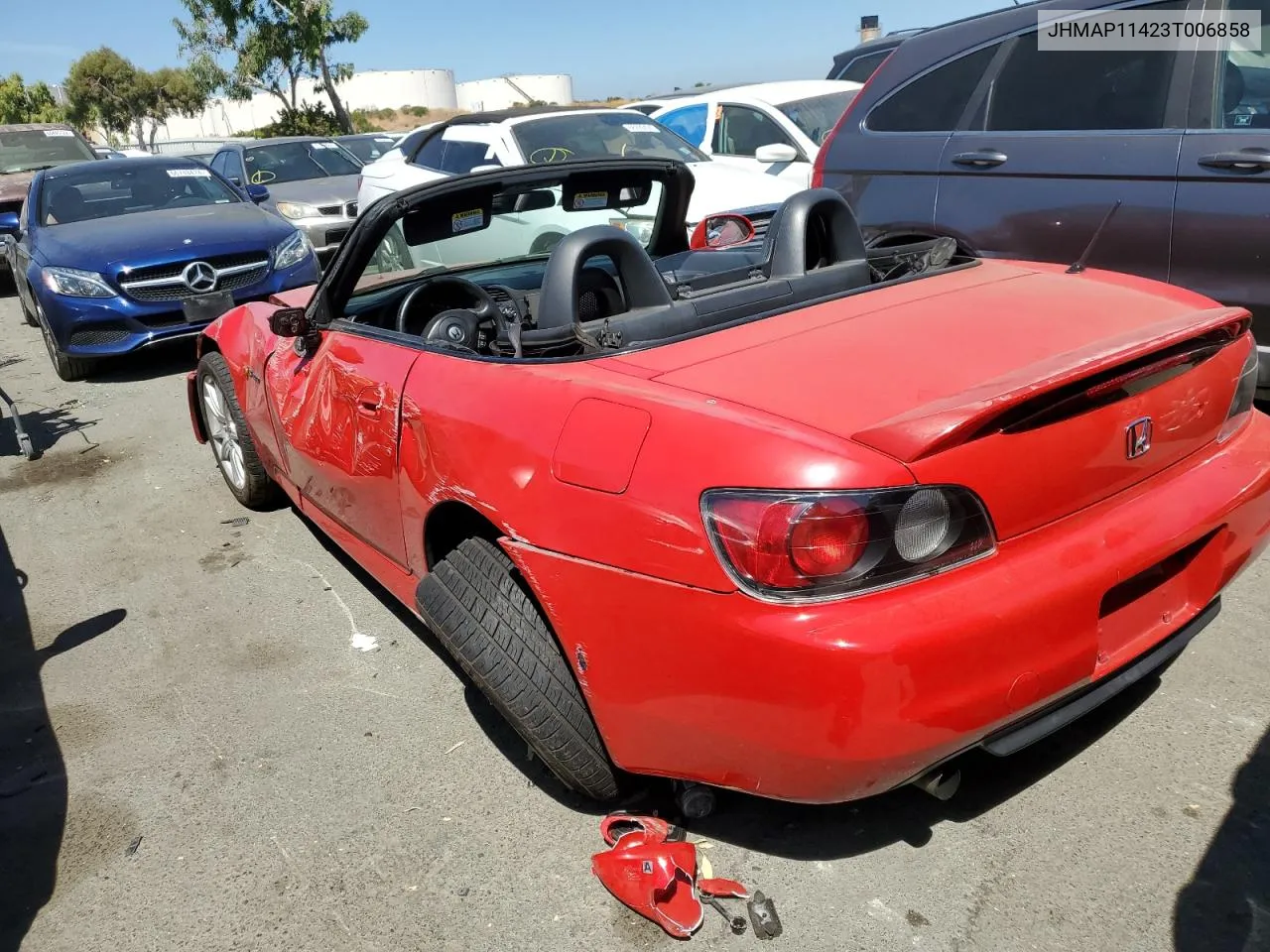 2003 Honda S2000 VIN: JHMAP11423T006858 Lot: 66999334