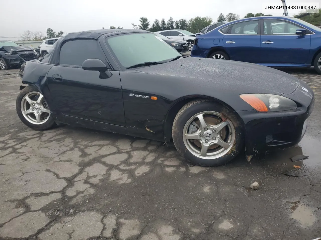 2003 Honda S2000 VIN: JHMAP11433T000387 Lot: 73063064