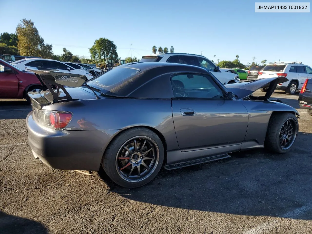 2003 Honda S2000 VIN: JHMAP11433T001832 Lot: 79048274