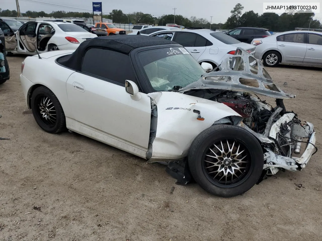 2003 Honda S2000 VIN: JHMAP11493T002340 Lot: 80655194