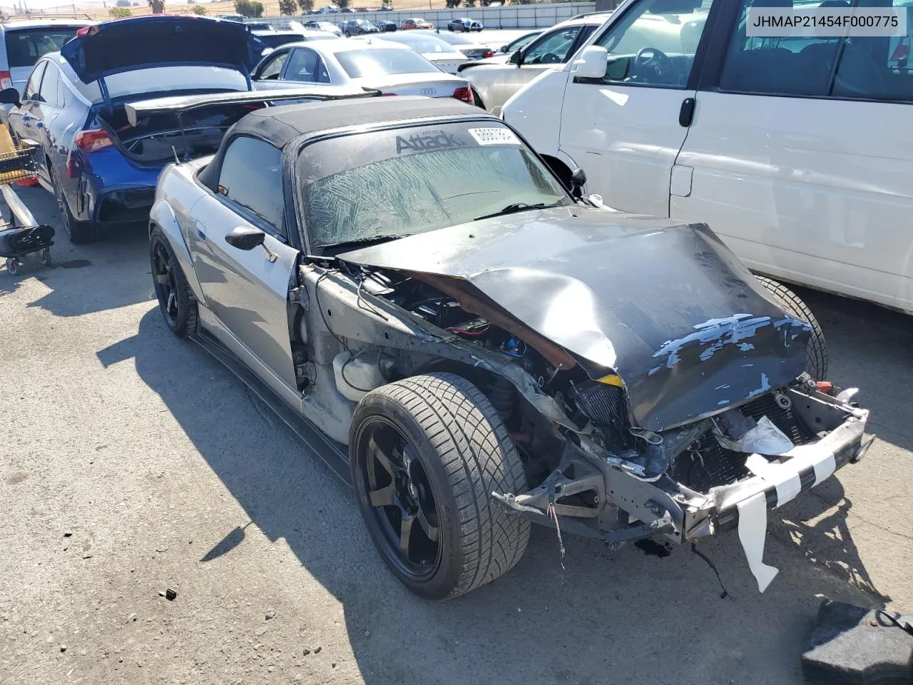 2004 Honda S2000 VIN: JHMAP21454F000775 Lot: 68667864