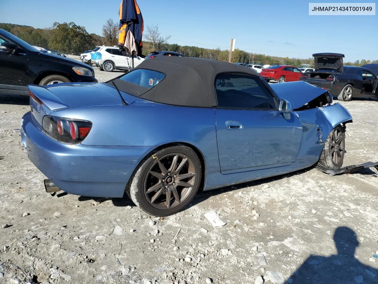 2004 Honda S2000 VIN: JHMAP21434T001949 Lot: 80947694