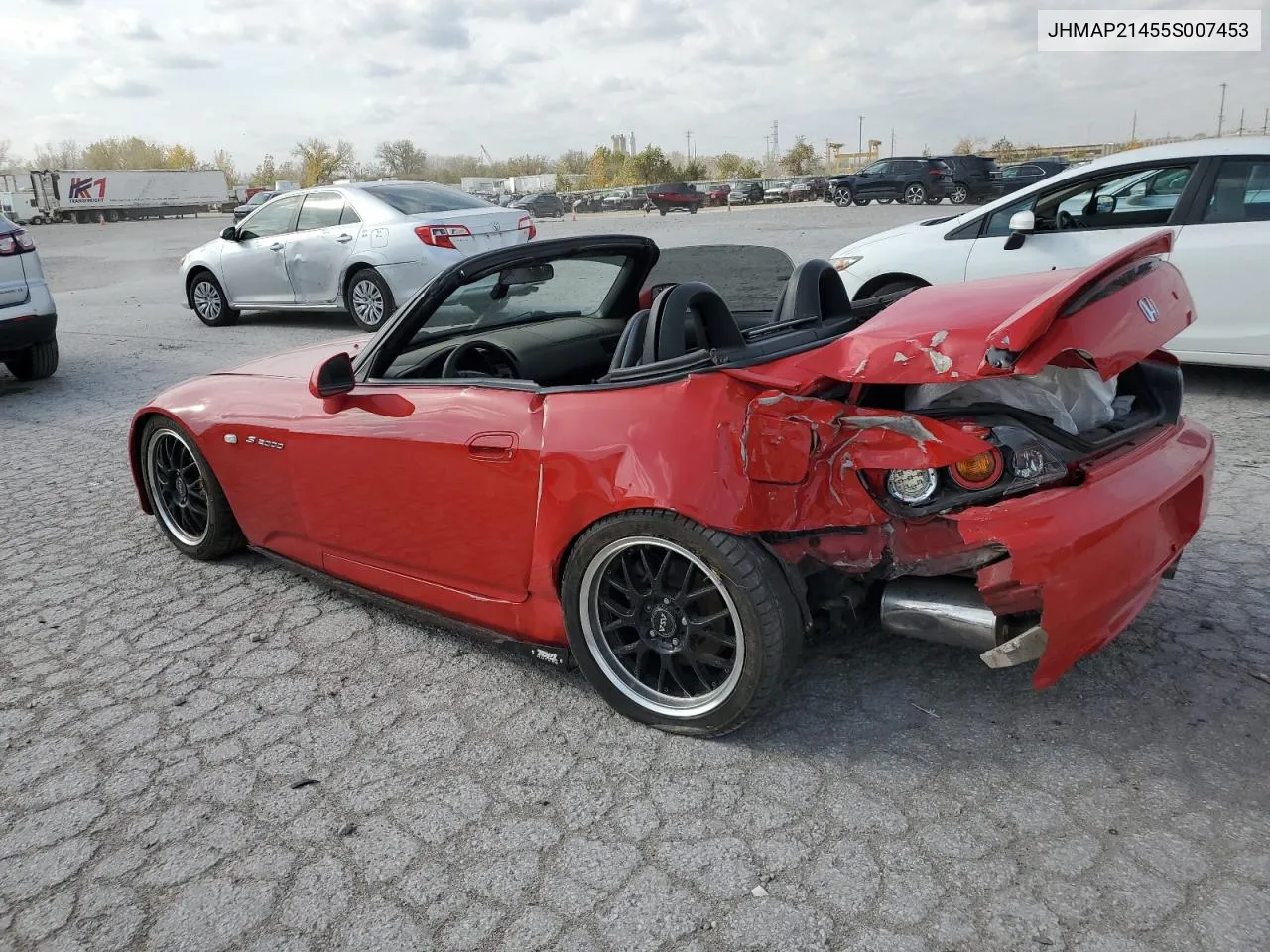 2005 Honda S2000 VIN: JHMAP21455S007453 Lot: 78053654