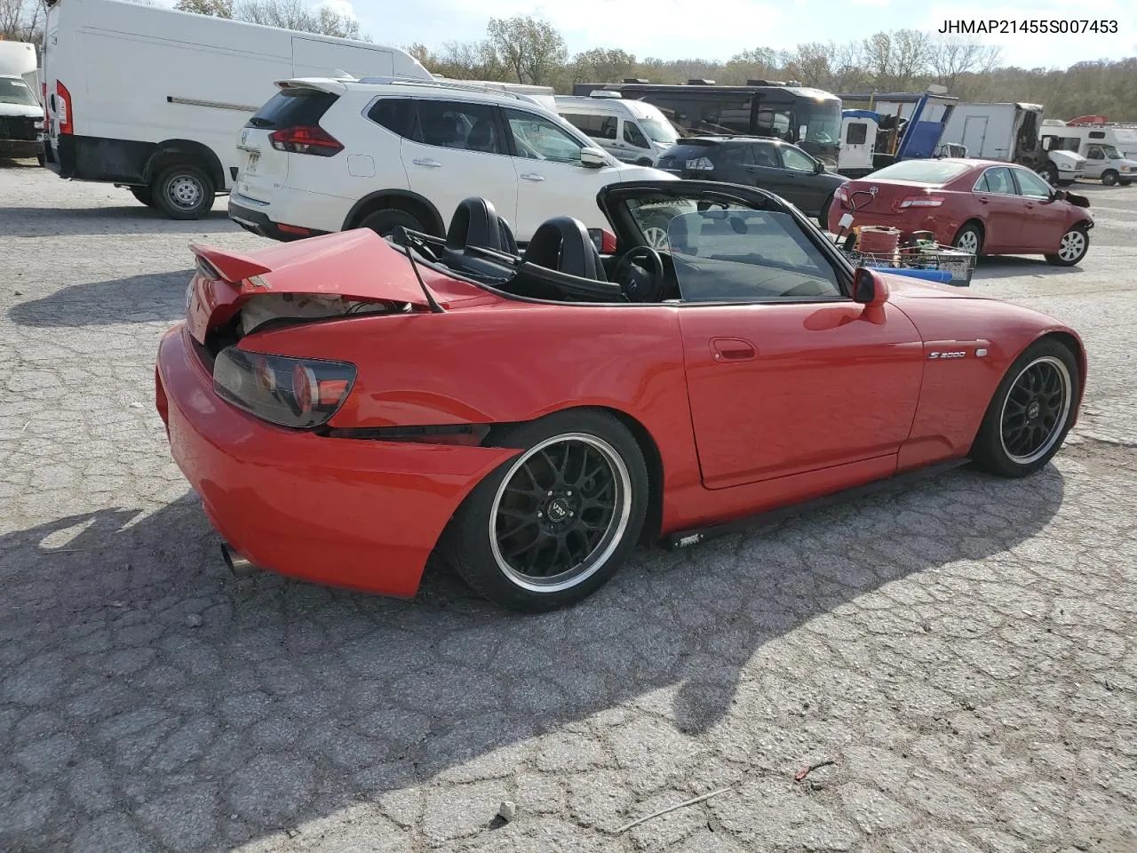 2005 Honda S2000 VIN: JHMAP21455S007453 Lot: 78053654