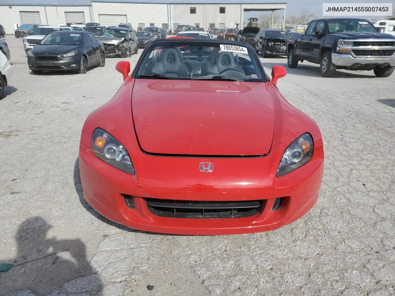 2005 Honda S2000 VIN: JHMAP21455S007453 Lot: 78053654