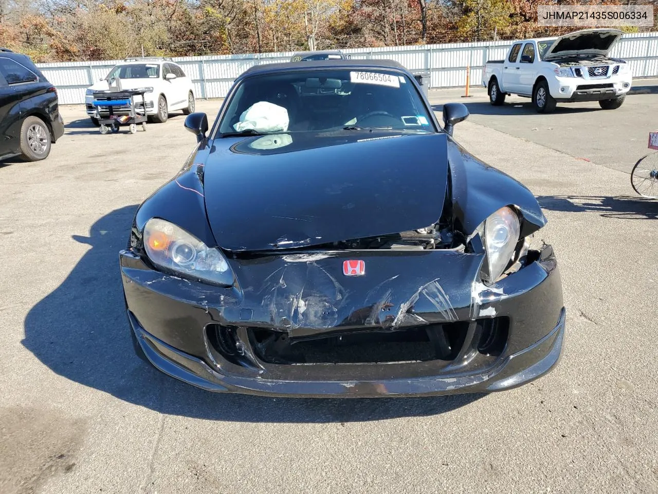 2005 Honda S2000 VIN: JHMAP21435S006334 Lot: 78066504