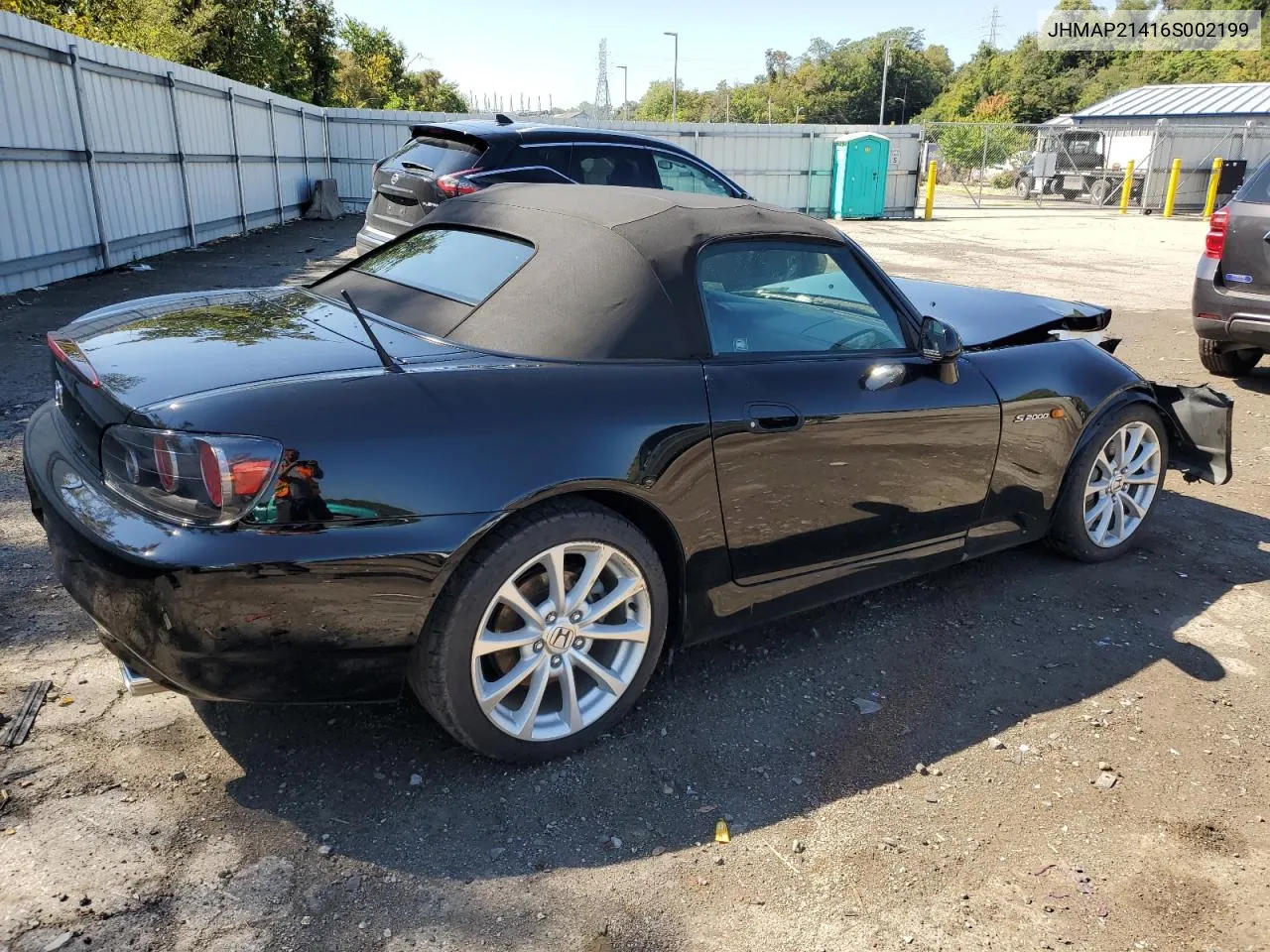 2006 Honda S2000 VIN: JHMAP21416S002199 Lot: 69410654